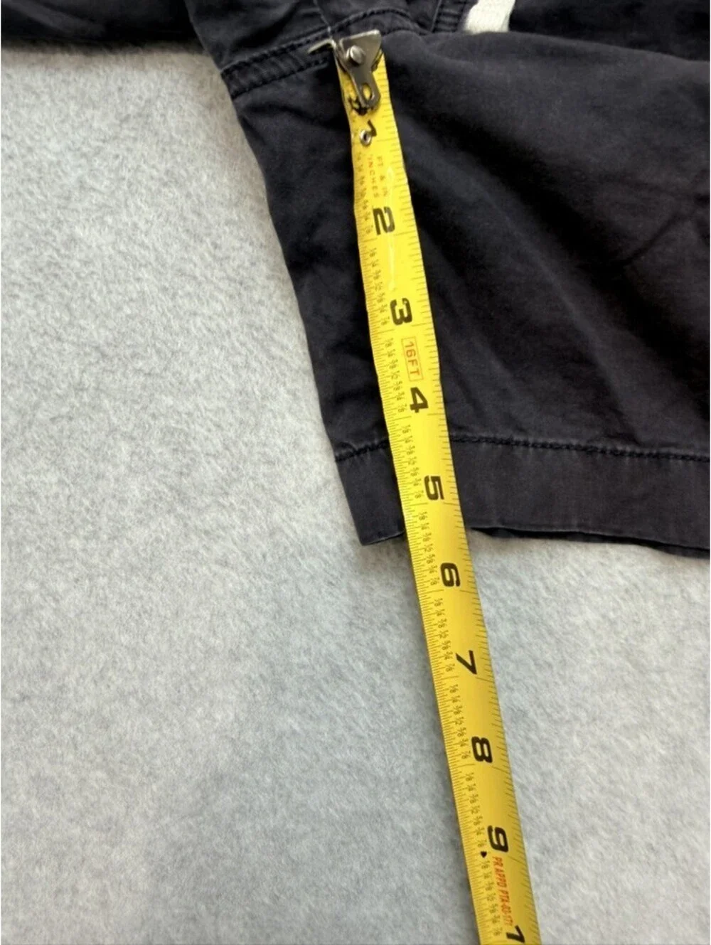 J Crew Mens Drawstring Shorts L Charcoal Gray Cotton Stretch Casual